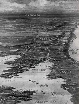 Figure 22.17 Japan’s defense against Russia was supported by President Roosevelt, but when Japan’s ongoing victories put the United States’ own Asian interests at risk, he stepped in.