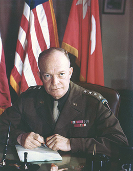 Figure 27.9 Dwight D. Eisenhower rose quickly through the ranks to become commander of the European Theater of Operations by June 1942.