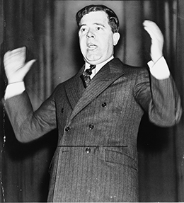 Figure 26.11 Huey P. Long was a charismatic populist and governor of Louisiana from 1928 to 1932. In 1932, he became a member of the U.S. Senate and would have been a serious rival for Roosevelt in the 1936 presidential election if his life had not been cut short by an assassin’s bullet.