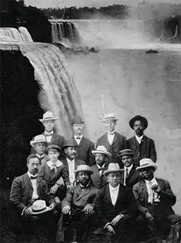 Figure 21.15 This photo of the Niagara Movement shows W. E. B. Du Bois seated in the second row, center, in the white hat. The proud and self-confident postures of this group stood in marked contrast to the humility that Booker T. Washington urged of blacks.
