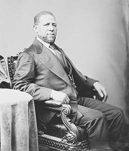 Figure 16.11 Hiram Revels served as a preacher throughout the Midwest before settling in Mississippi in 1866. When he was elected by the Mississippi state legislature in 1870, he became the country’s first African American senator.